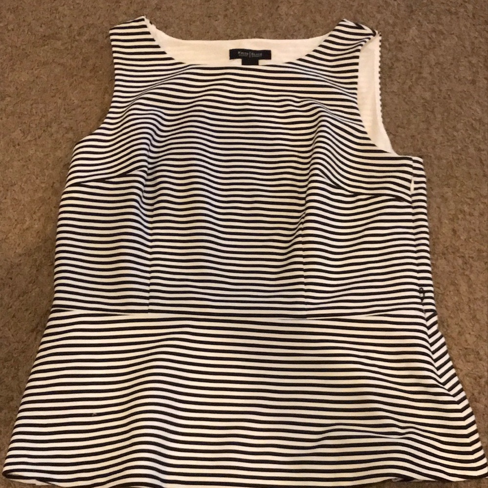 (12) White House Black Market peplum blouse